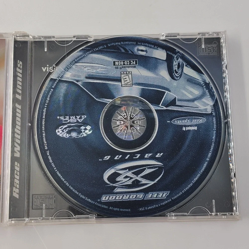 Jeff Gordon Race Without Limits - Windows 95 PC CD video‎ game Vtg